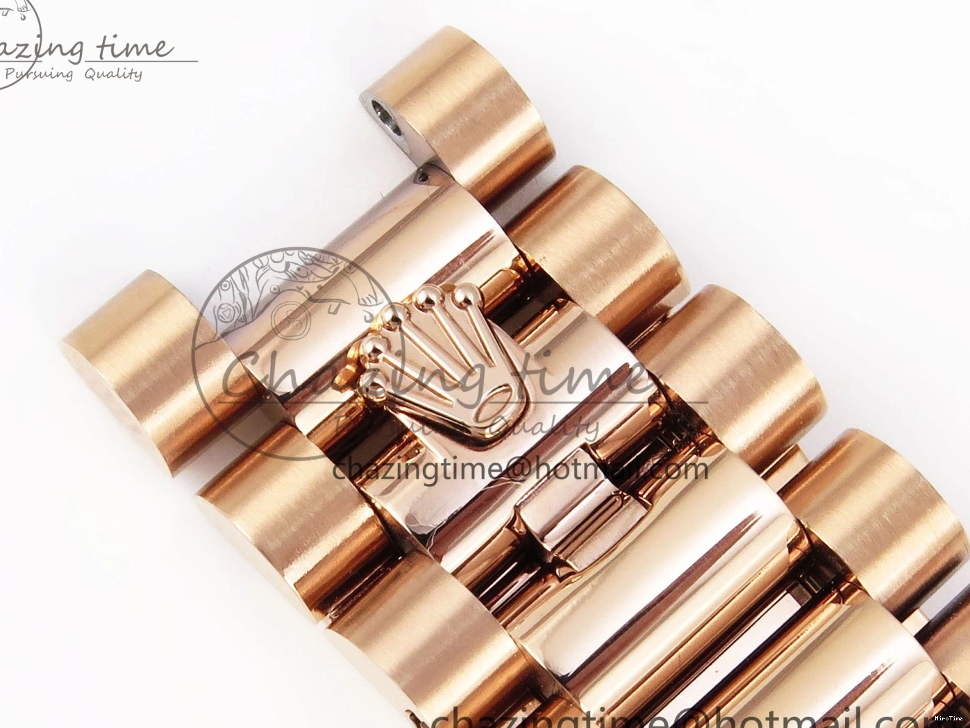 MiroTime 0413 Sophisticated Day Date 36 RG RAF 1:1 Best Edition Green Stone Dial on RG Bracelet A 1846